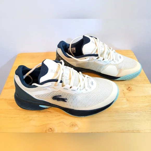 Lacoste Cream and Black Athletic Shoes - Picture 2 of 12